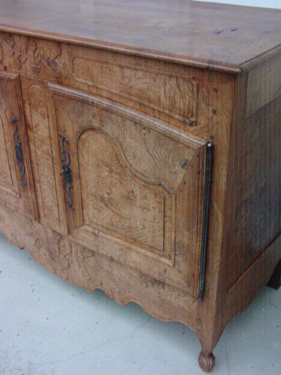 Fake Pair Of Ash Burl Sideboards-photo-4