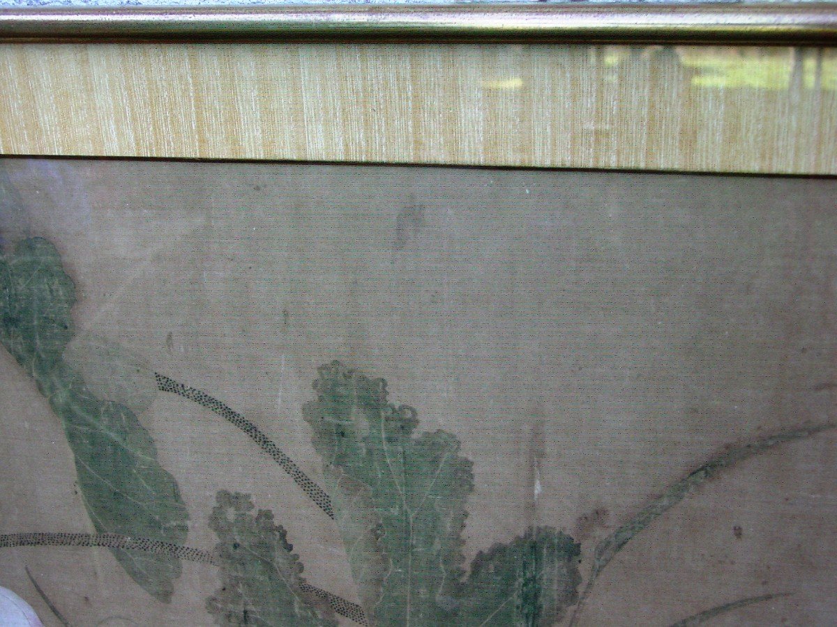 Circa 1960 Print: Well Framed 18th Century Chinese Painting-photo-4