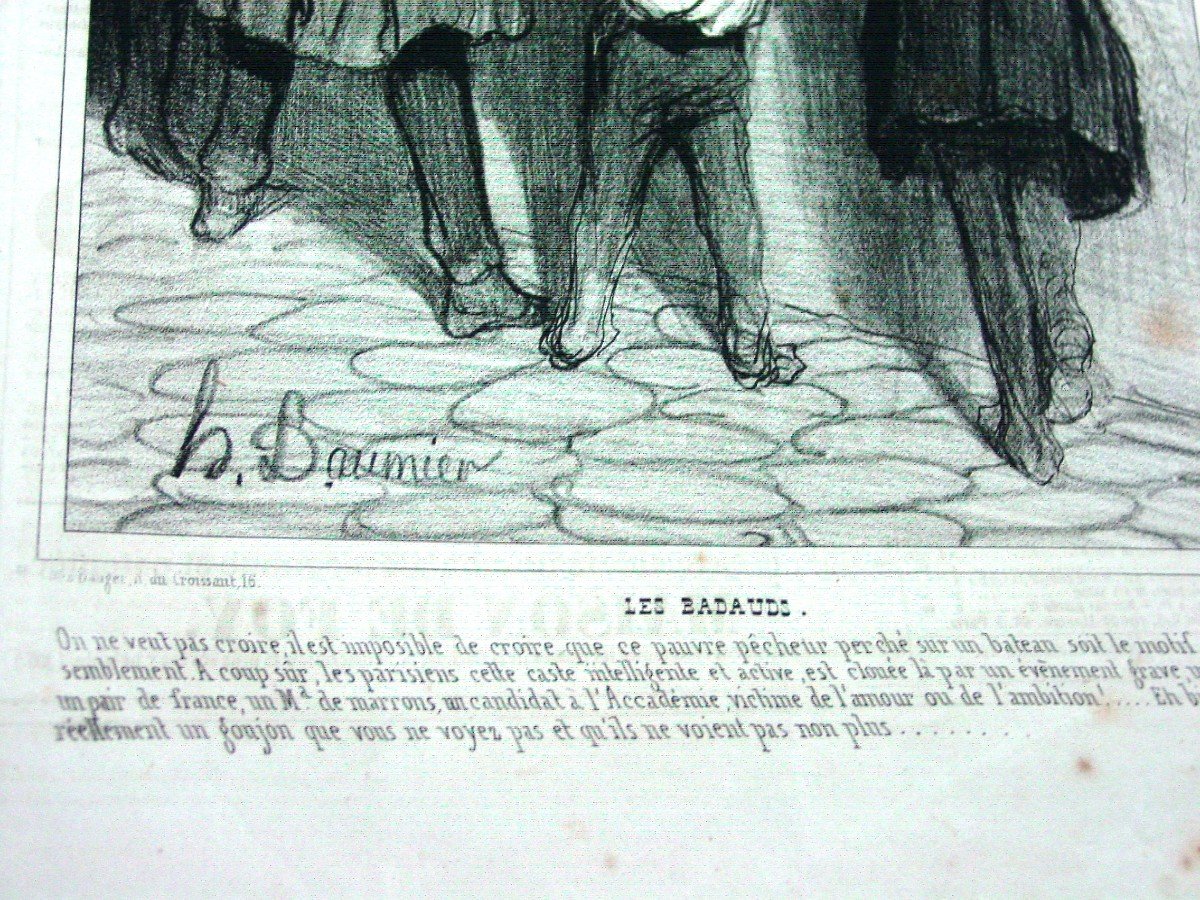 5 Lithographies Daumier "emotions Parisiennes" Charivari-photo-4