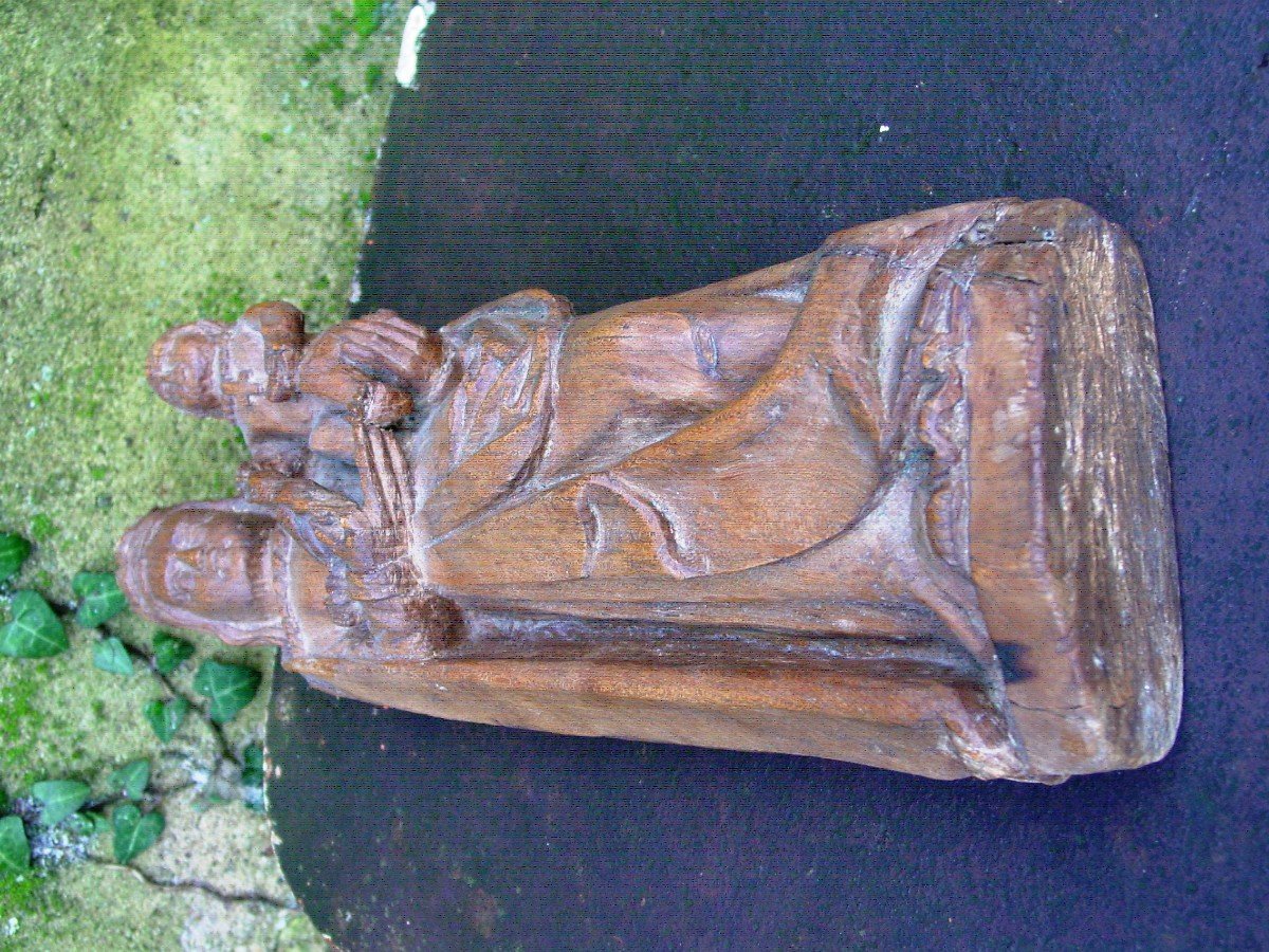 Virgin With Bird And Child Oak-photo-3