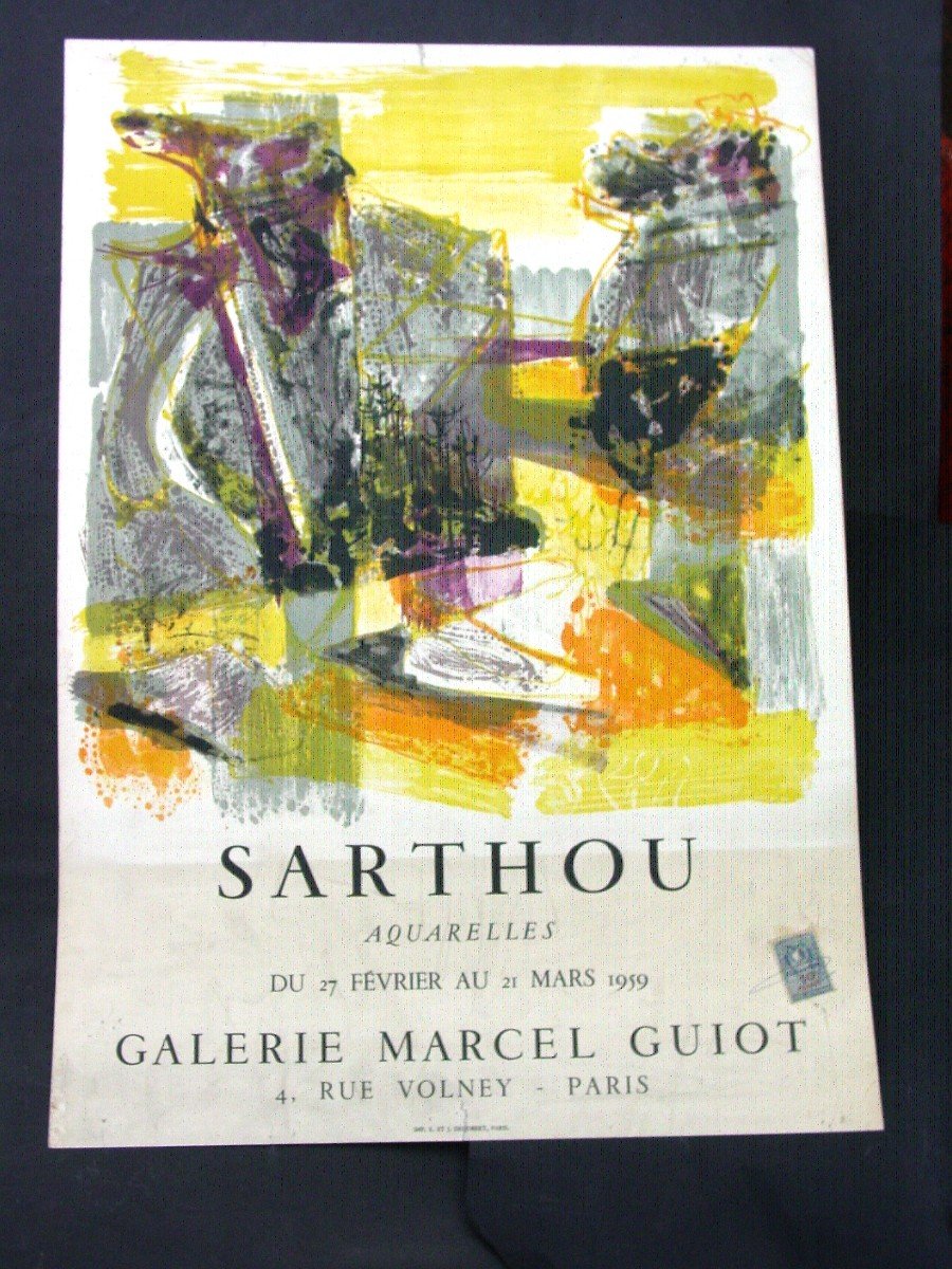 Sarthou Poster 1959 Marcel Guiot Gallery