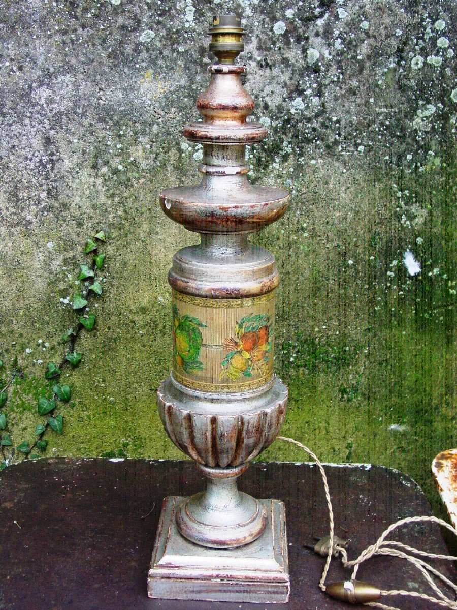 Baluster Lamp Base, Lacquered, Italy, 1960 Fornasetti Taste-photo-4