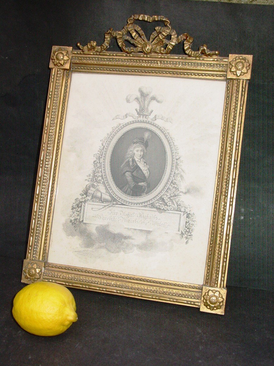 Small Golden Frame (35.5 X 25.5 Cm.) Louis Vvi 1900-photo-2