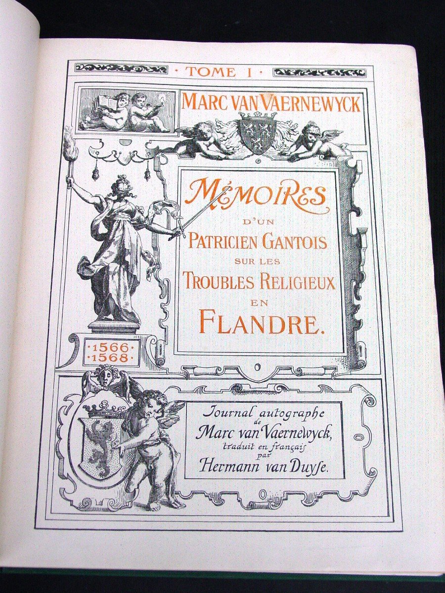 "patrician Memoirs On Religious Troubles In Flanders" 2 Volumes 300 /400 M. Van Vaernwick-photo-4