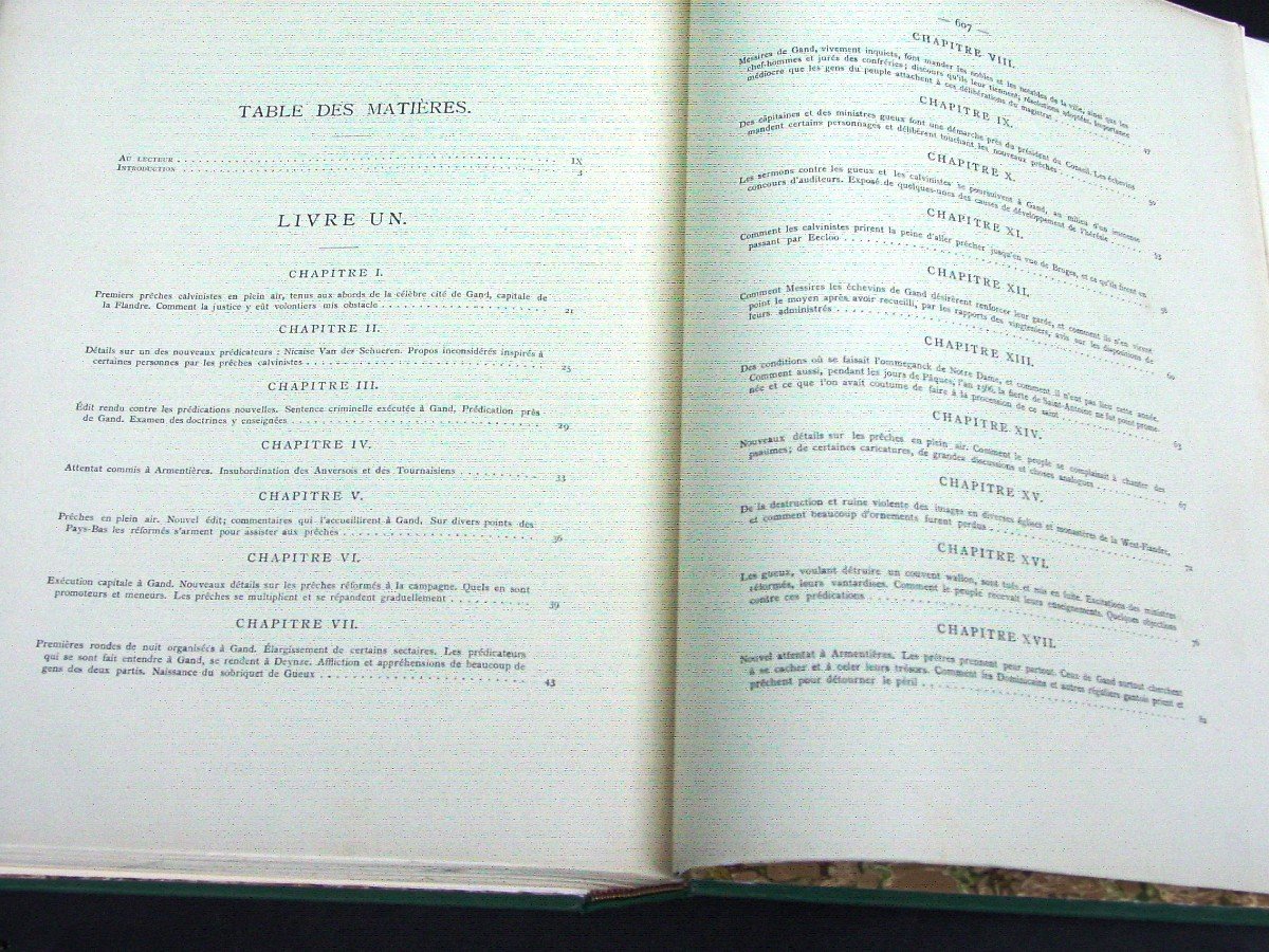 "patrician Memoirs On Religious Troubles In Flanders" 2 Volumes 300 /400 M. Van Vaernwick-photo-2