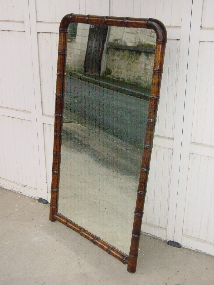 Large Bamboo Mirror 1880 Taste Maison Des Bambous-photo-2