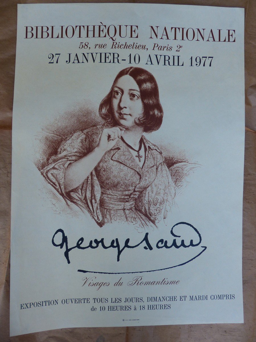 Georges Sand Poster 1977 National Library