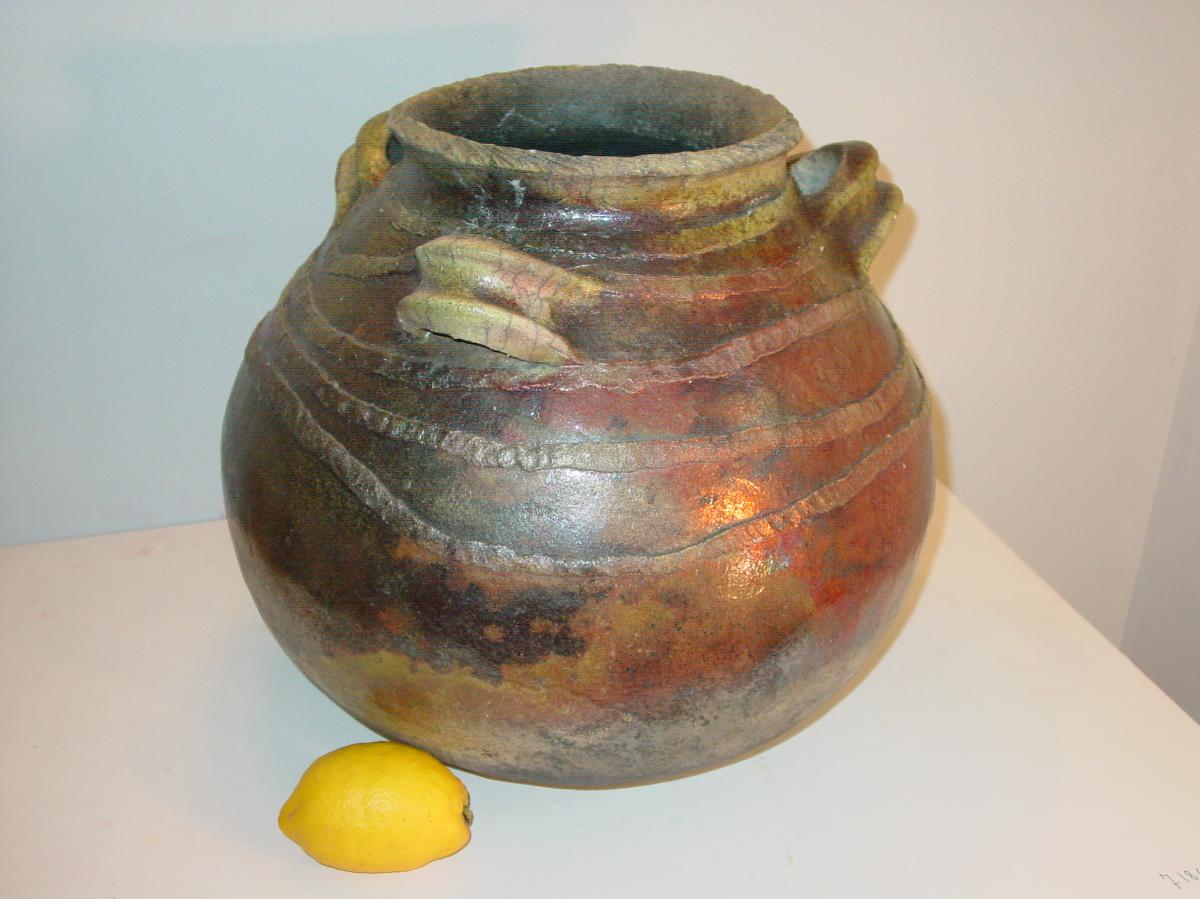 Céramique Par" Regula Brotbek" Technique "raku" 1996