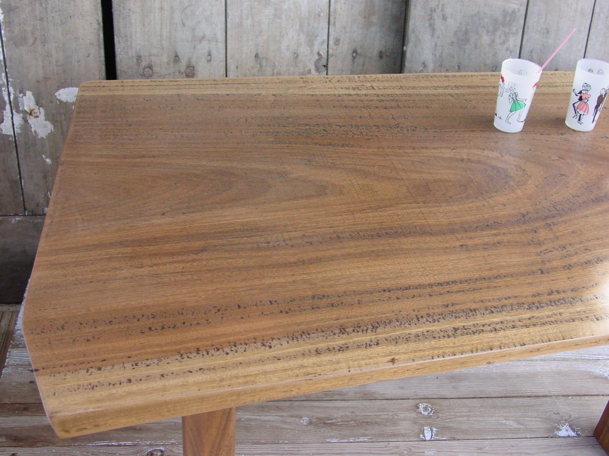 Coffee Table Teak Brutaliste Cf Perriand Free Form-photo-2