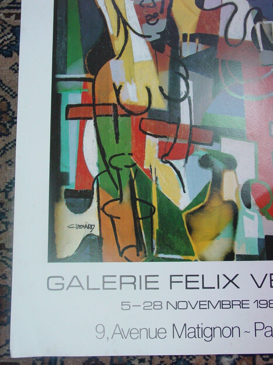 Poster C. Venard Galerie Vercel 1981 Offset Print-photo-2