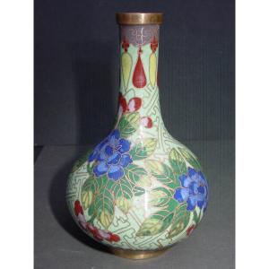 Petit Vase Japon En Cloisonné Vers 1920