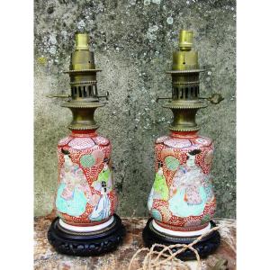 Pair Of Japanese Lamps From The 19th