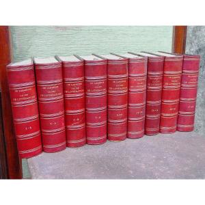 A De Lamartine: Literature Course Half-leather Binding 