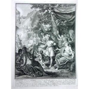 1733 - B. Picart & J. Folkema : " Télémaque Conduit Par Minerve"