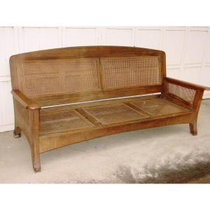 Grand Canapé Sofa Teck Art & Craft Paquebot Morris 1920