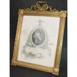 Small Golden Frame (35.5 X 25.5 Cm.) Louis Vvi 1900