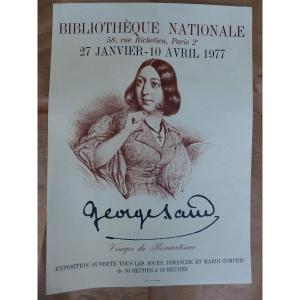 Georges Sand Poster 1977 National Library