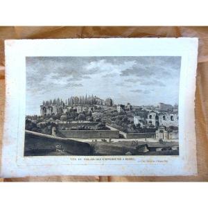 View Of The Palace Of The Emperors In Rome 18th Century Cn Cochin & De Monchy