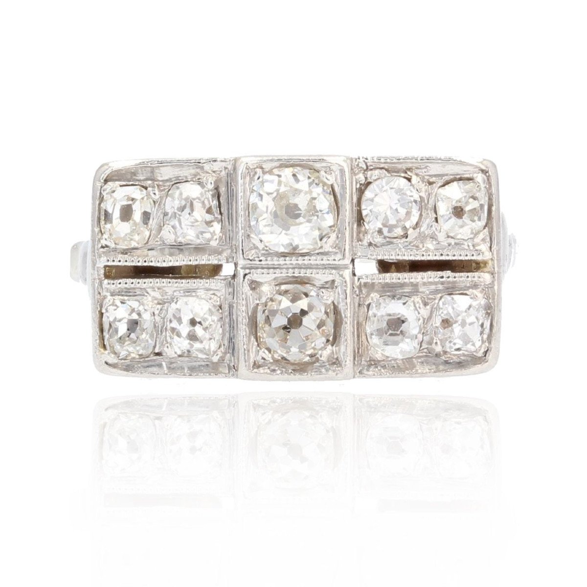 Art deco hot sale rectangle ring