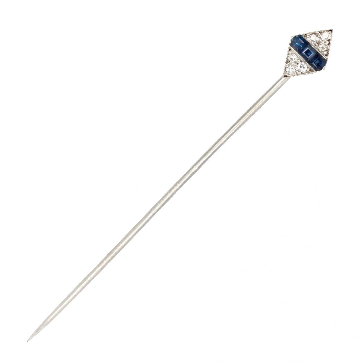 Tie Pin Janesich Sapphires Diamonds