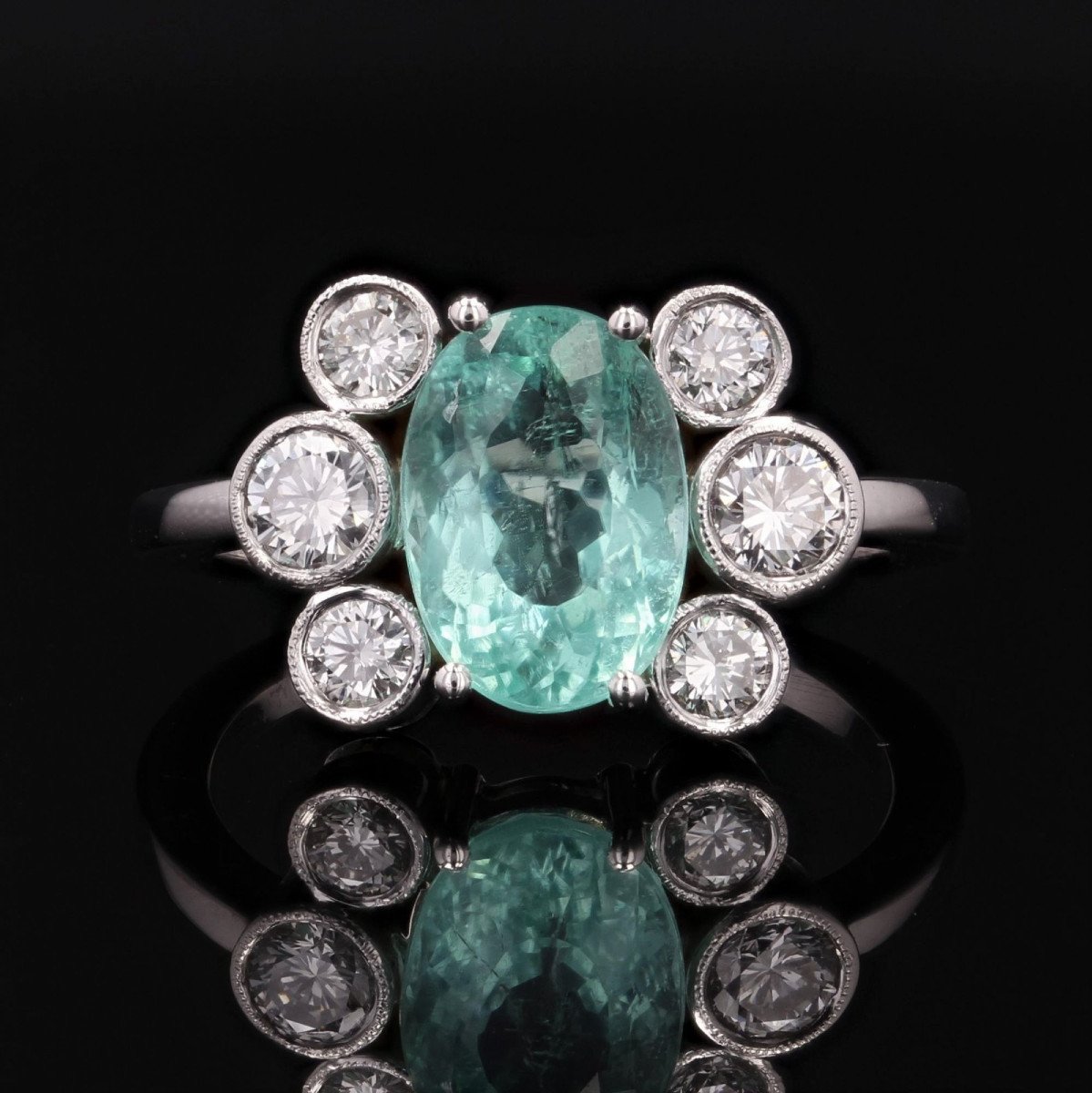 Paraiba Tourmaline And Diamonds Ring-photo-3