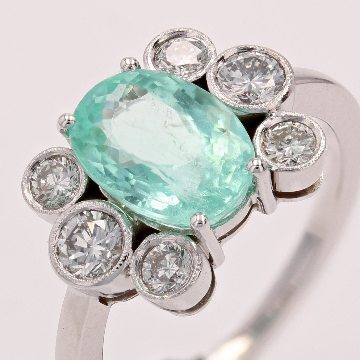 Paraiba Tourmaline And Diamonds Ring-photo-3