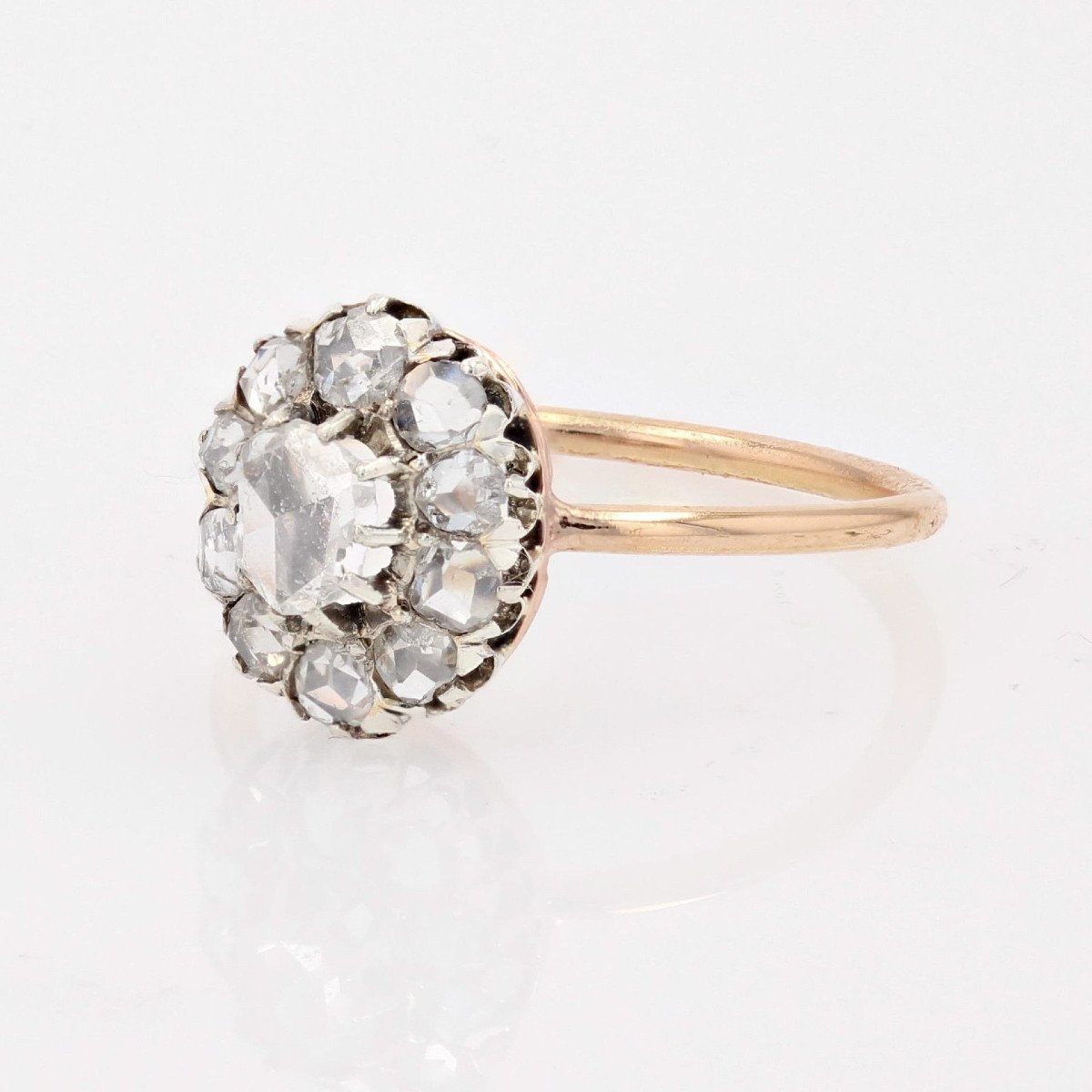 Antique Pompadour Diamond Ring-photo-2