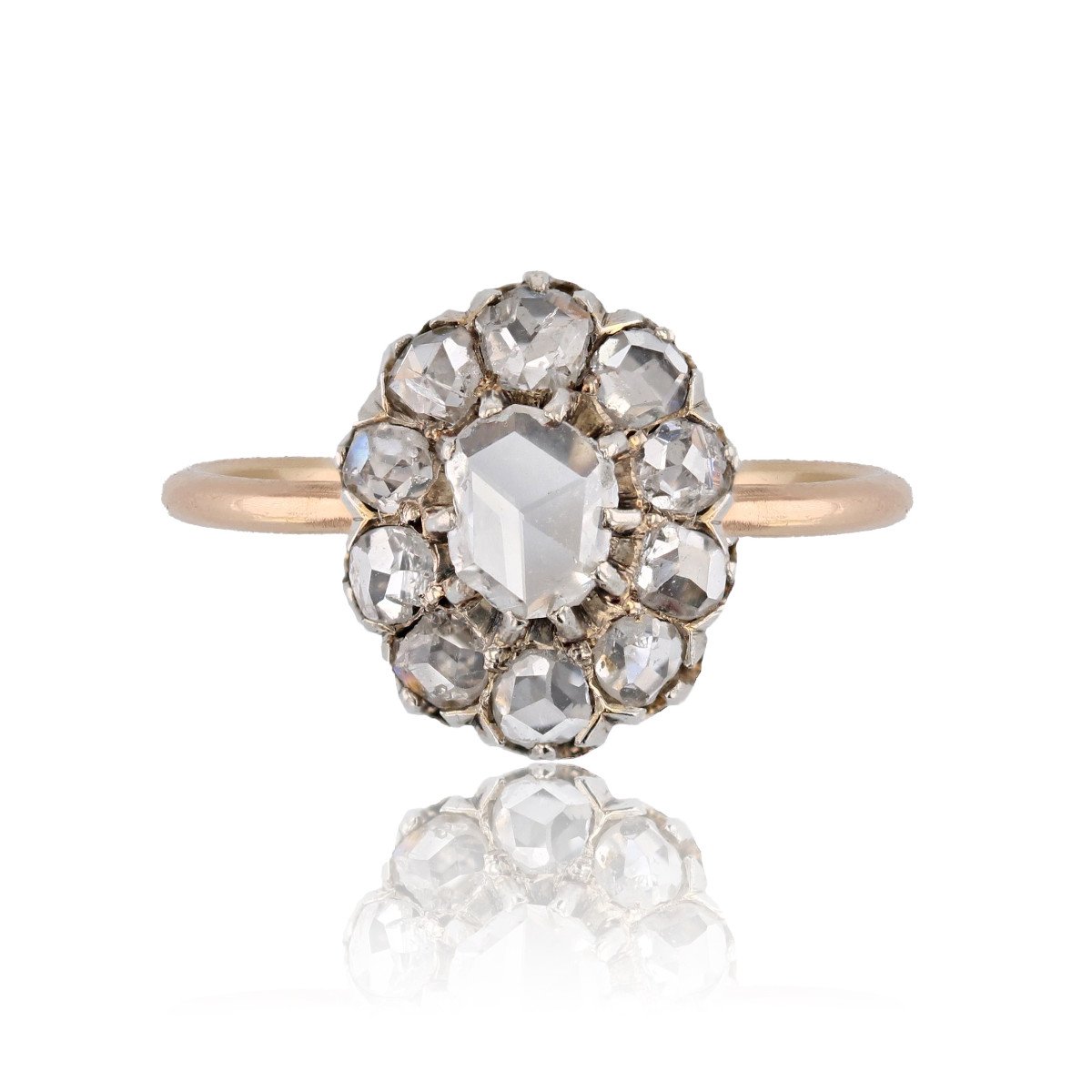 Antique Pompadour Diamond Ring