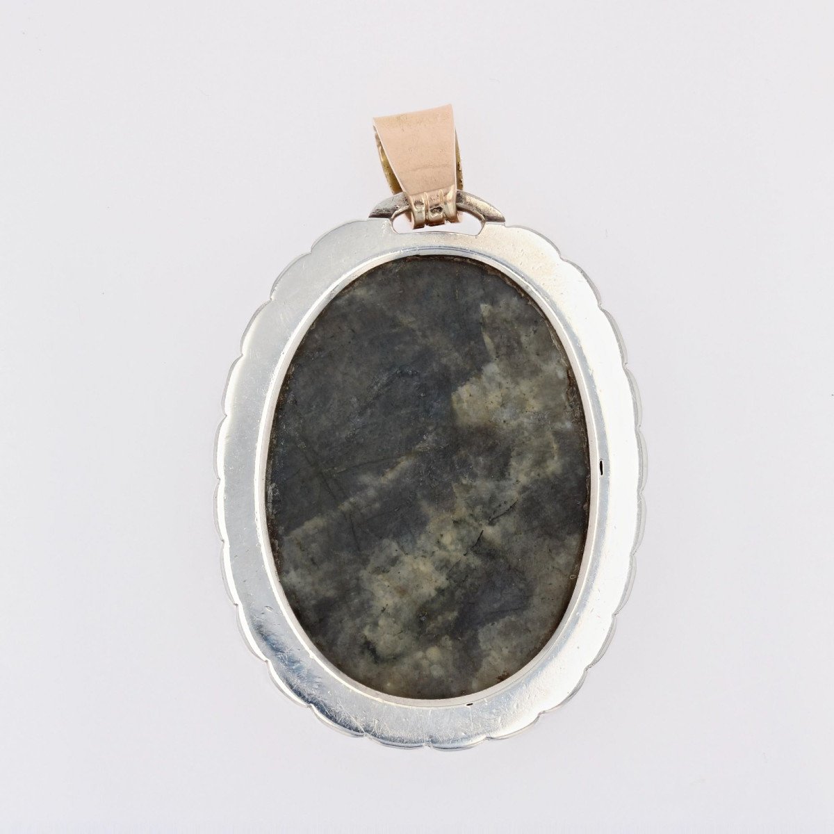 Pendentif Or Argent Scarabée Labradorite-photo-5