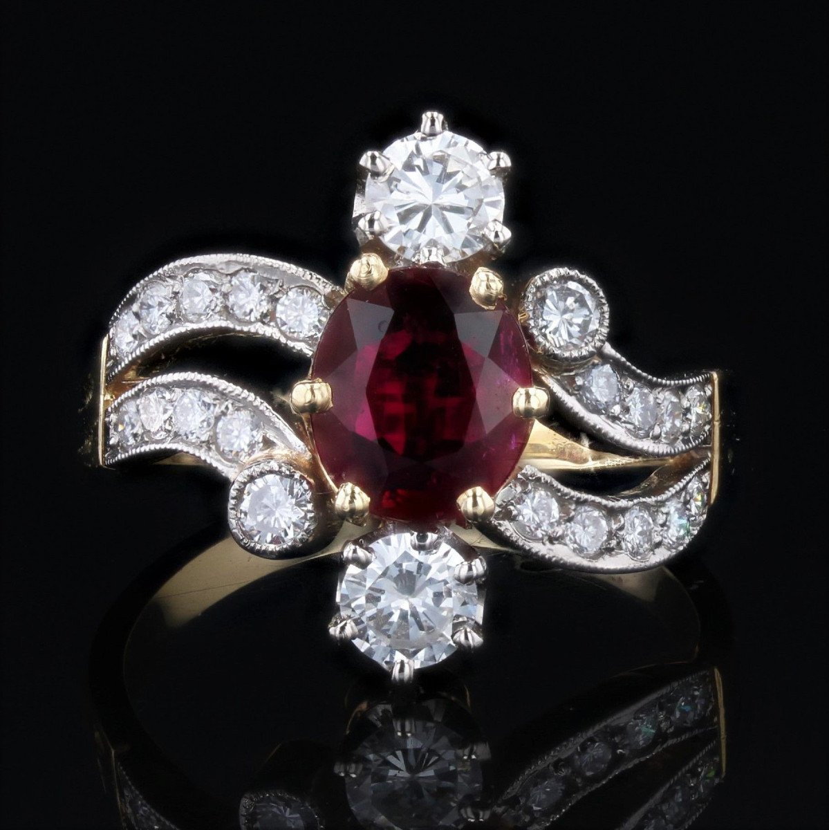 Ring Style 1900 Ruby Diamonds-photo-1