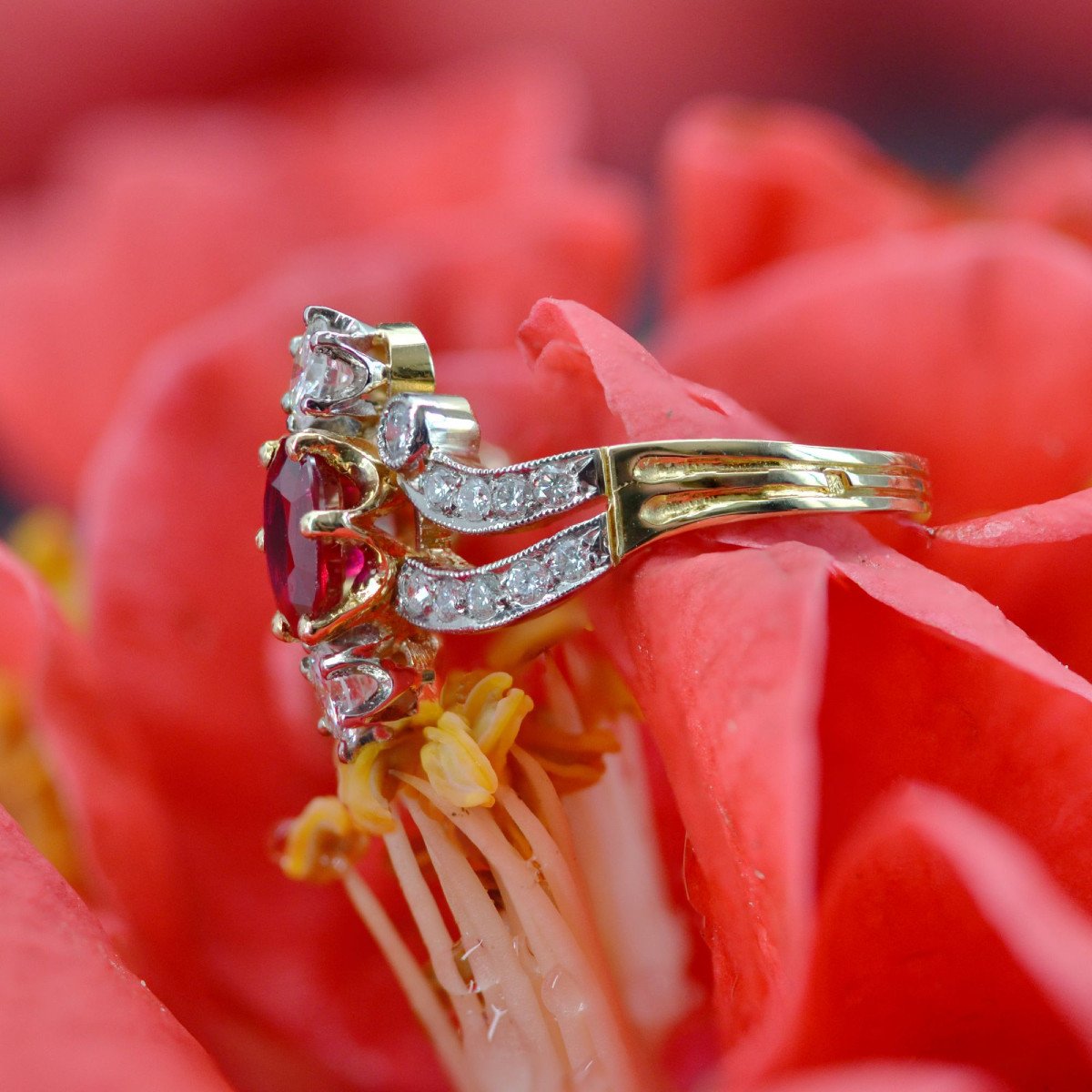 Ring Style 1900 Ruby Diamonds-photo-5