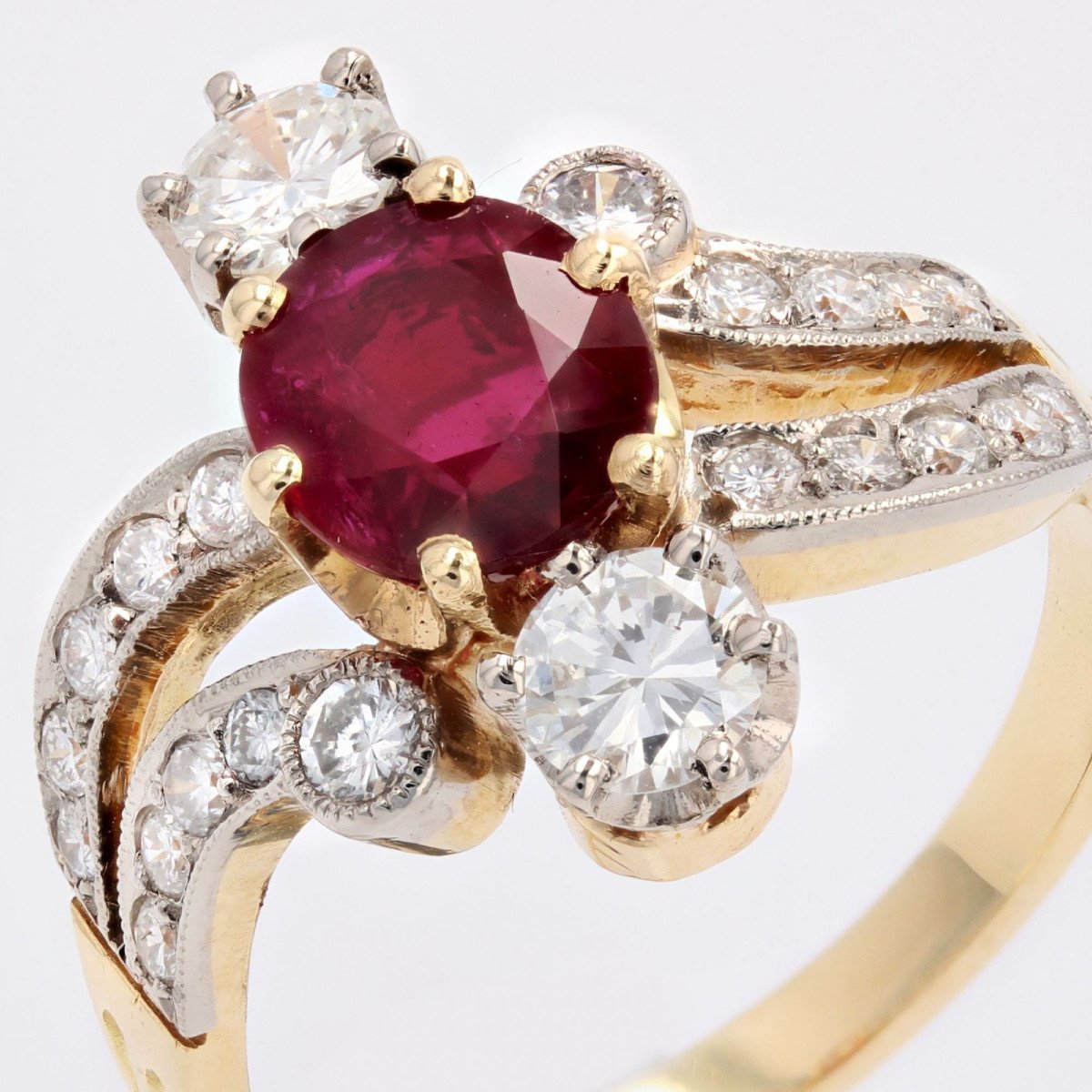 Ring Style 1900 Ruby Diamonds-photo-6