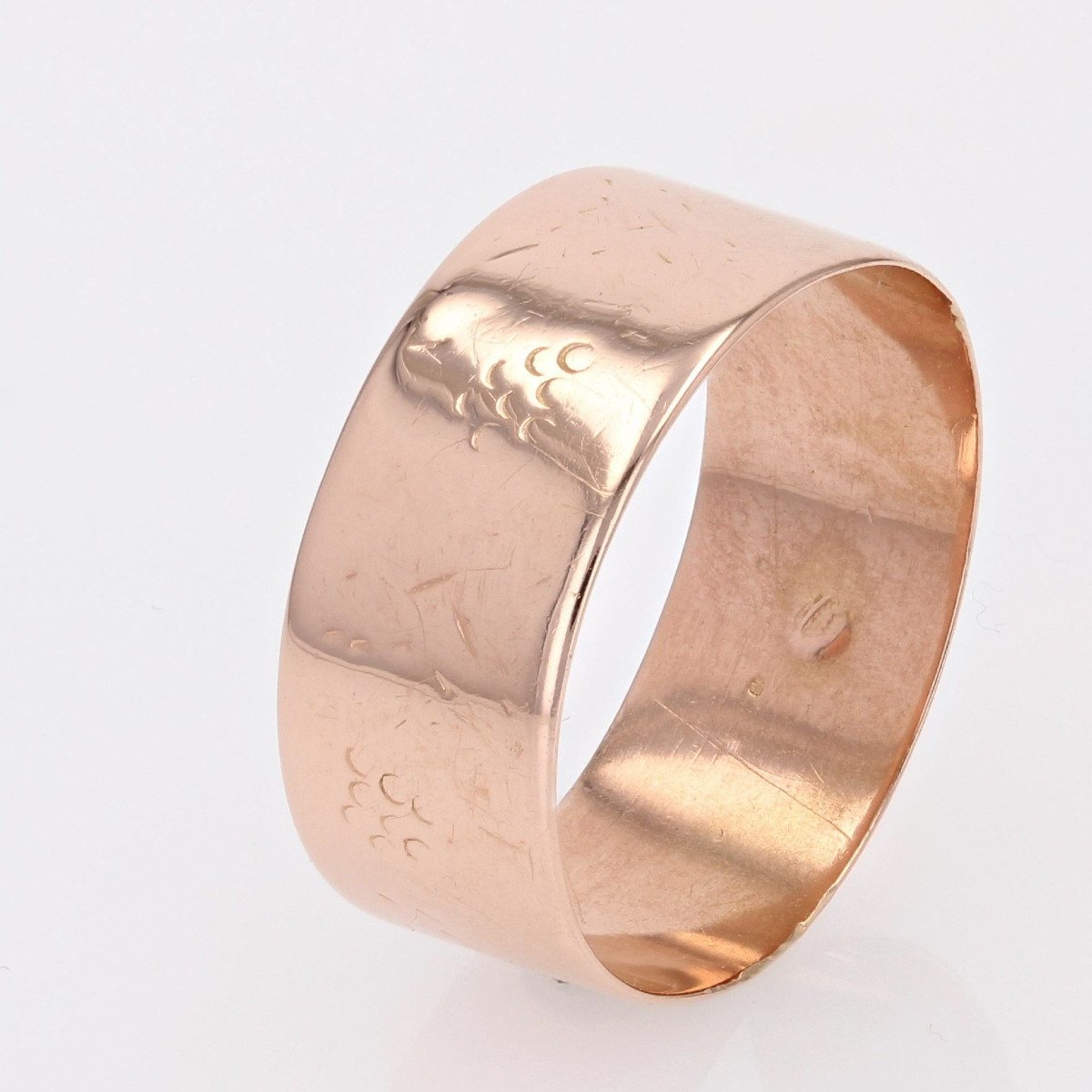 Antique Wide Rose Gold Alliance-photo-3