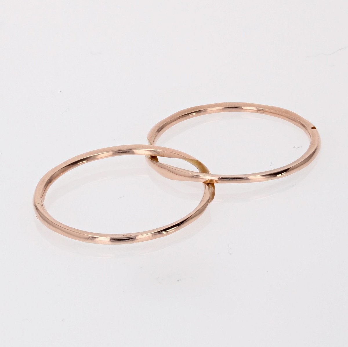 Rose Gold Double Wedding Ring-photo-4