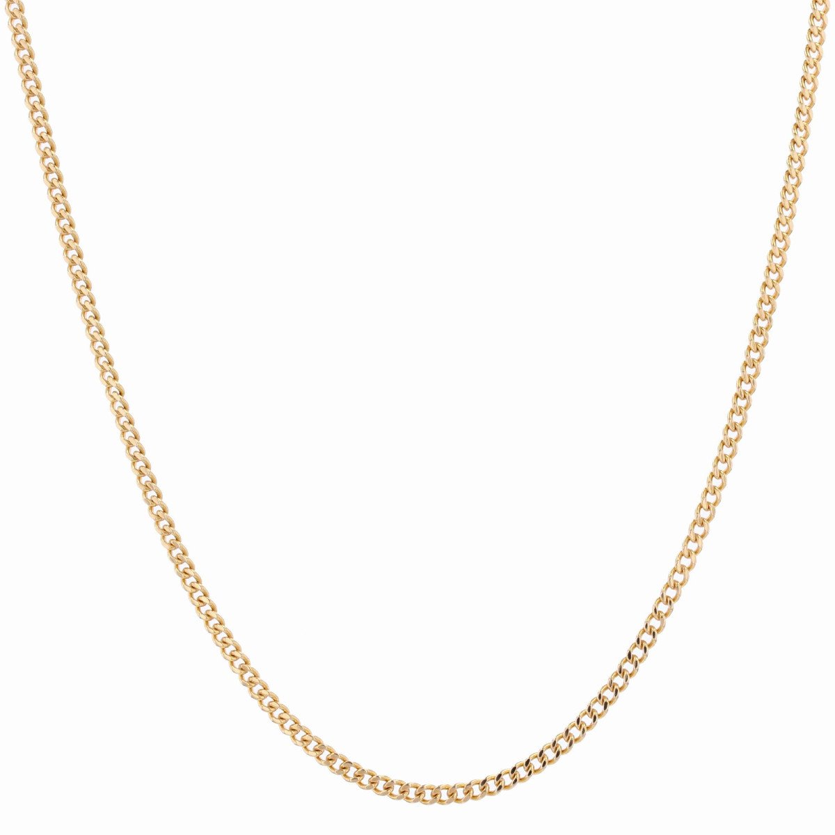 Yellow Gold Curb Link Chain