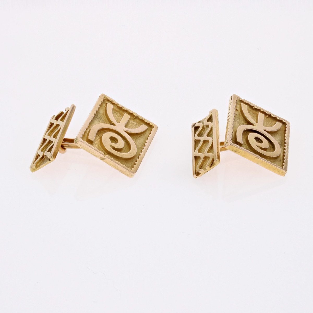 Vintage Gold Cufflinks-photo-2