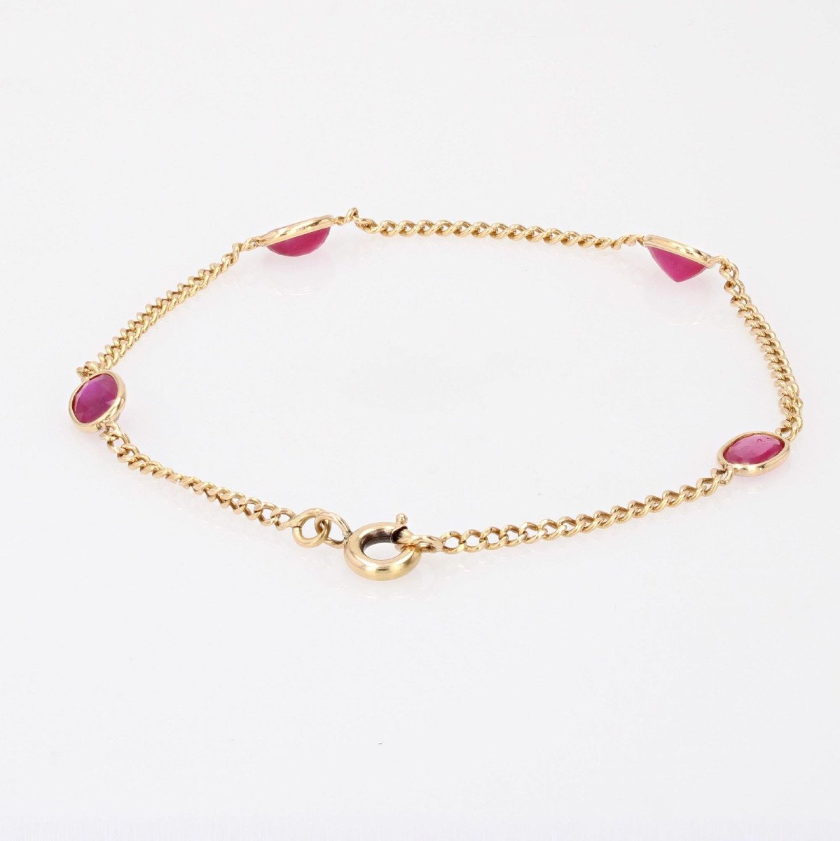 Ruby Bracelet And Gold Chain-photo-5