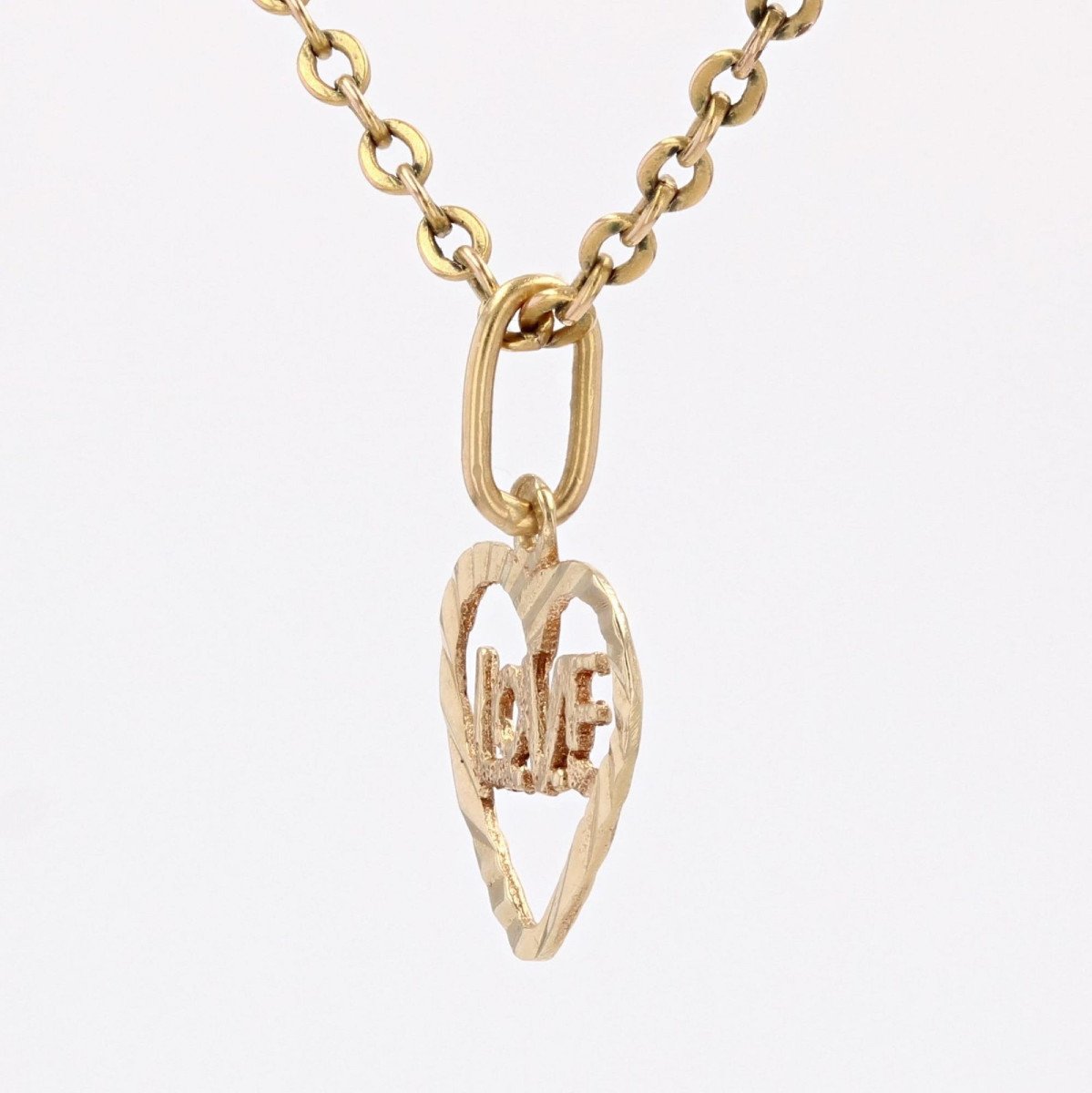 Pendentif Cœur Or Jaune Love-photo-4