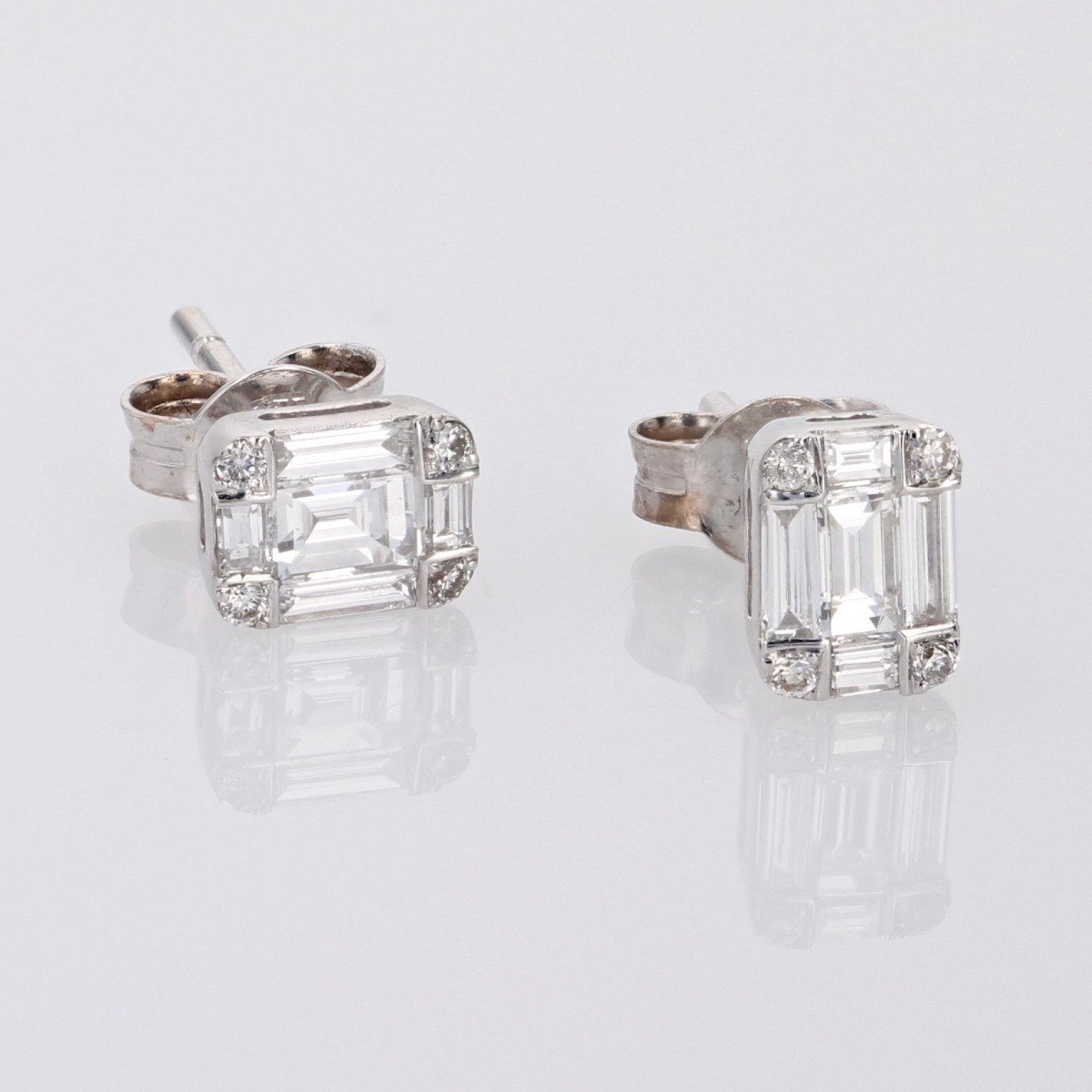 Baguette Diamond Earrings-photo-3