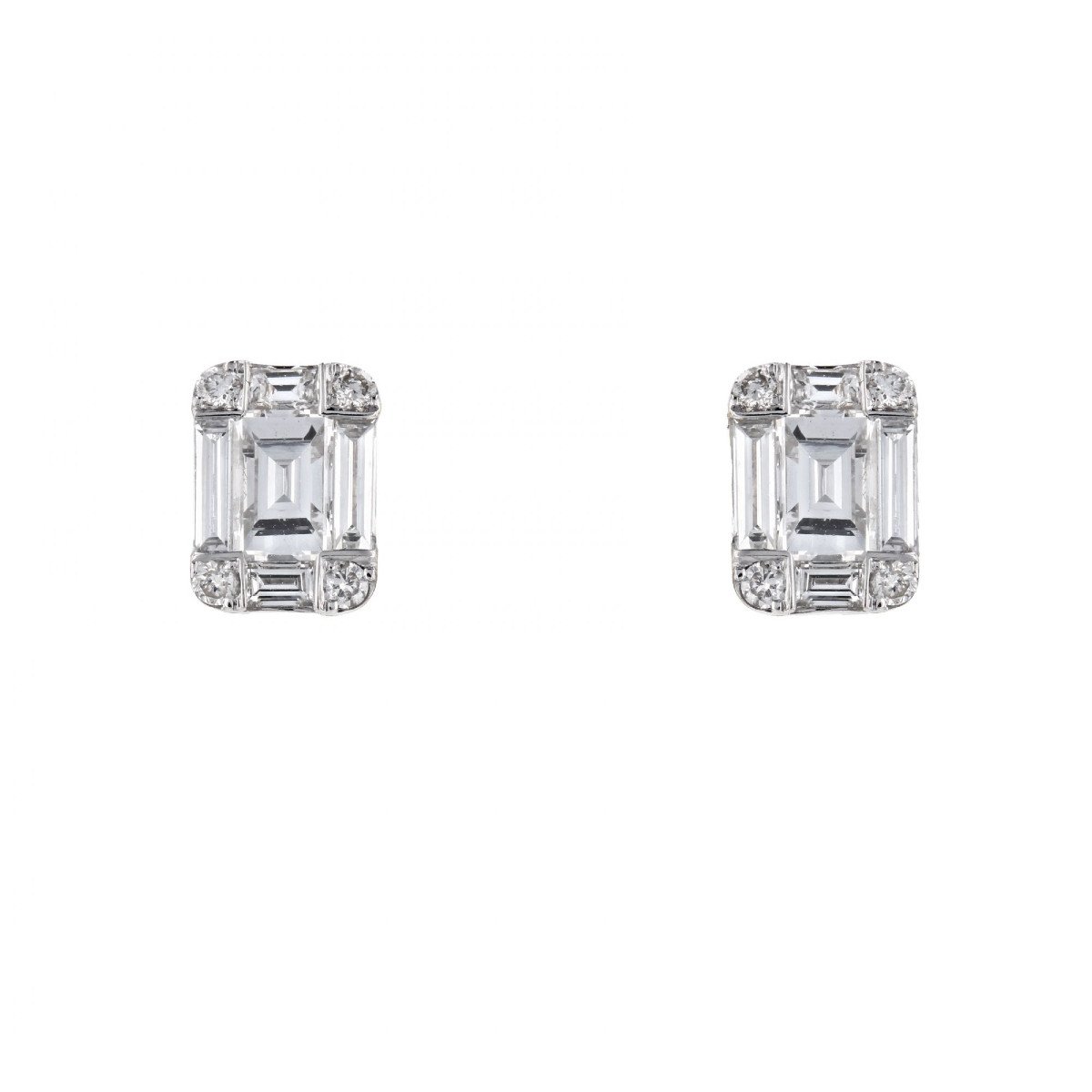 Baguette Diamond Earrings