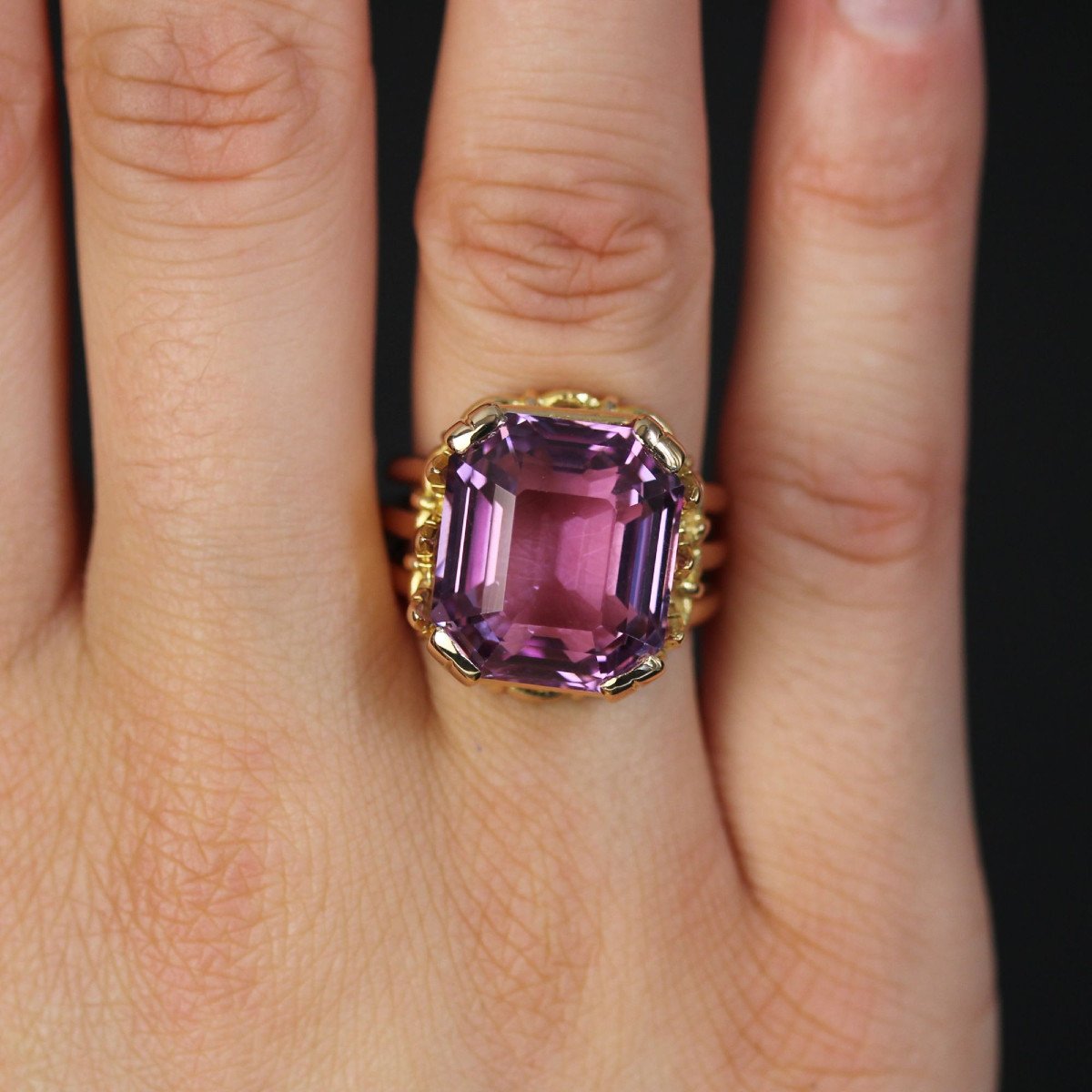 Bague Ancienne Kunzite-photo-1