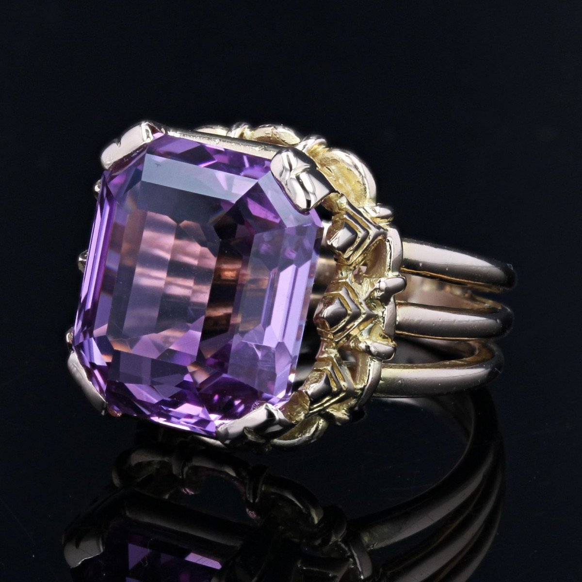 Bague Ancienne Kunzite-photo-2