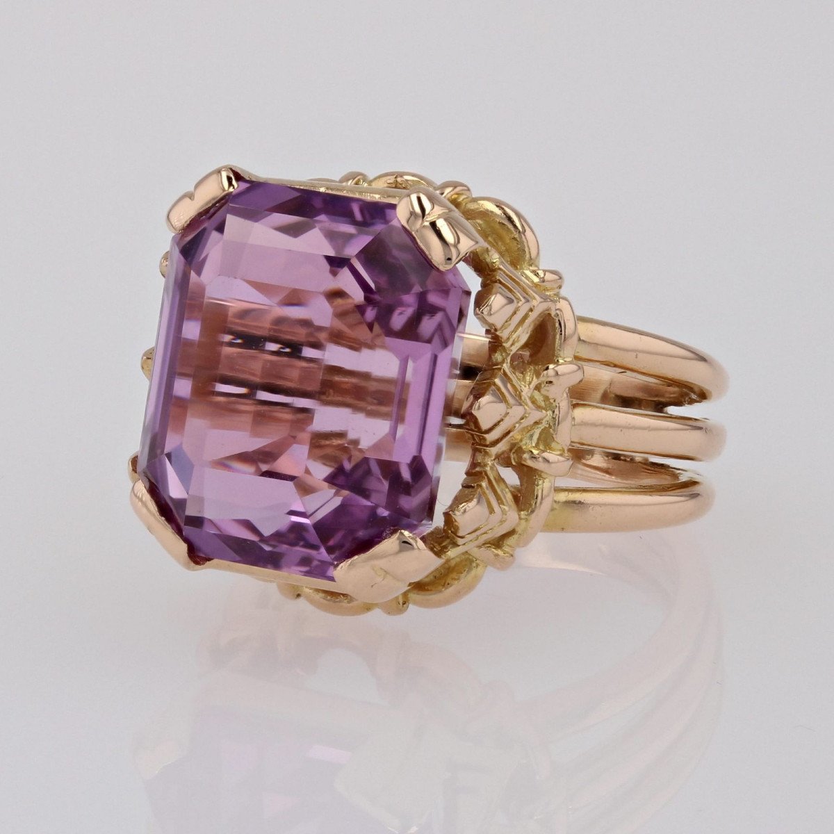 Bague Ancienne Kunzite-photo-4