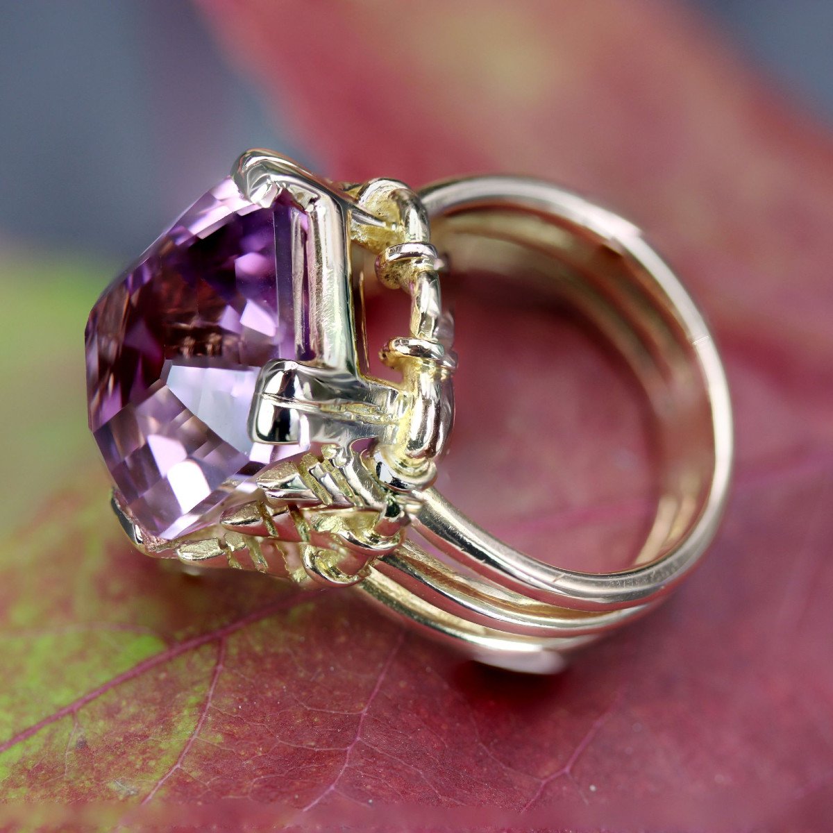 Bague Ancienne Kunzite-photo-5