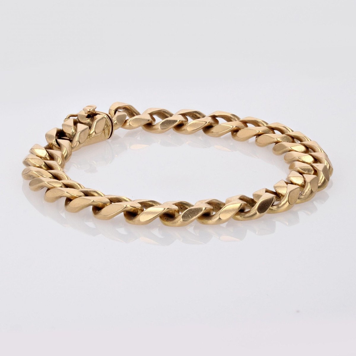 Old Yellow Gold Curb Chain-photo-2