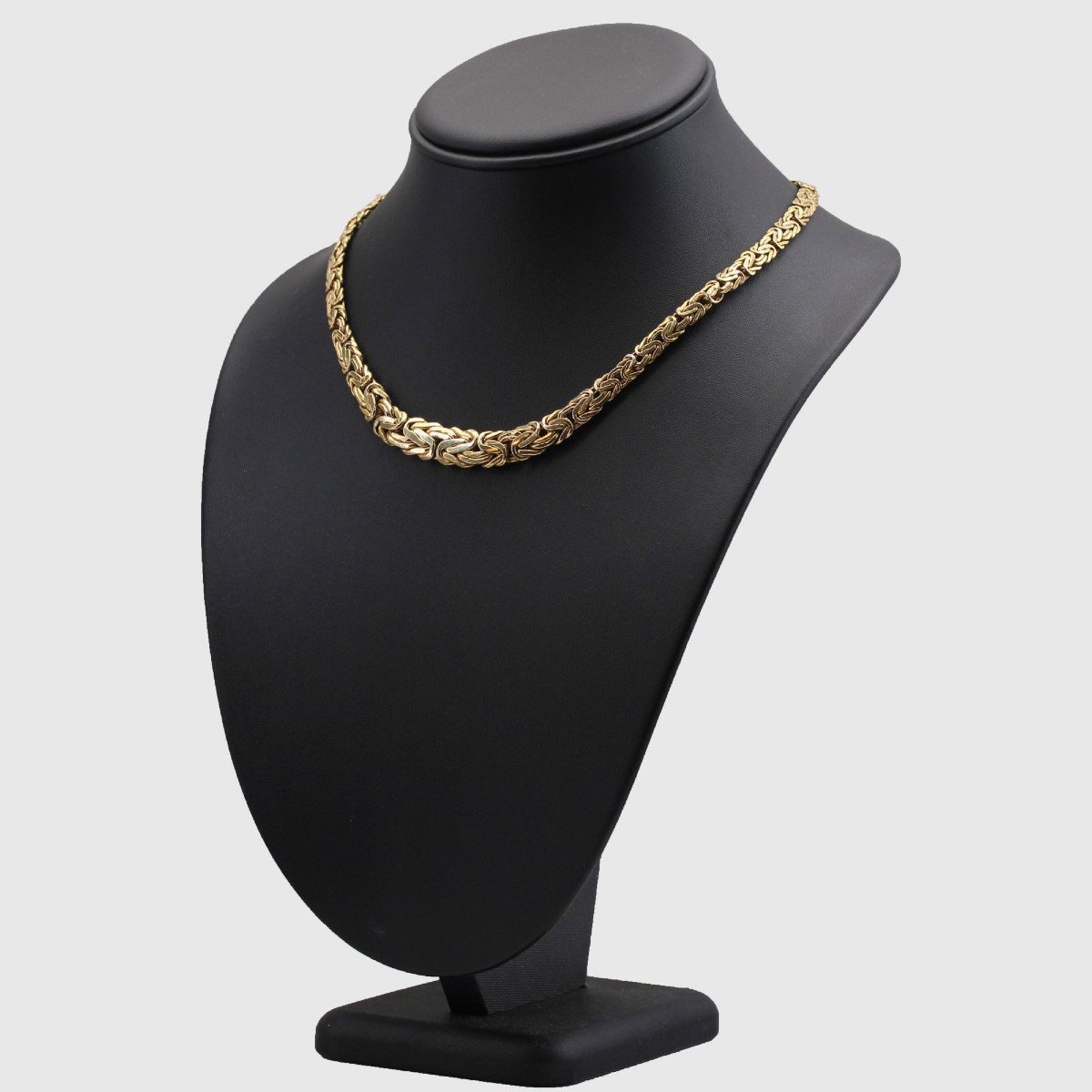 Collier Occasion Or Jaune Maille Entrelacée-photo-3