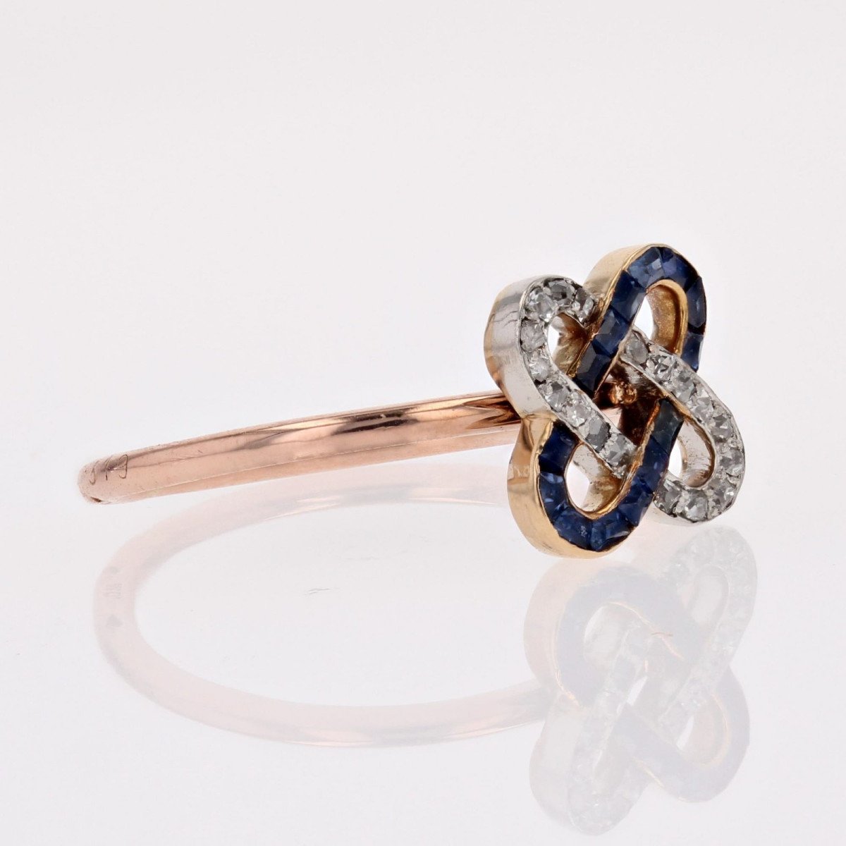 Old Ring With Diamonds And Sapphires-photo-6