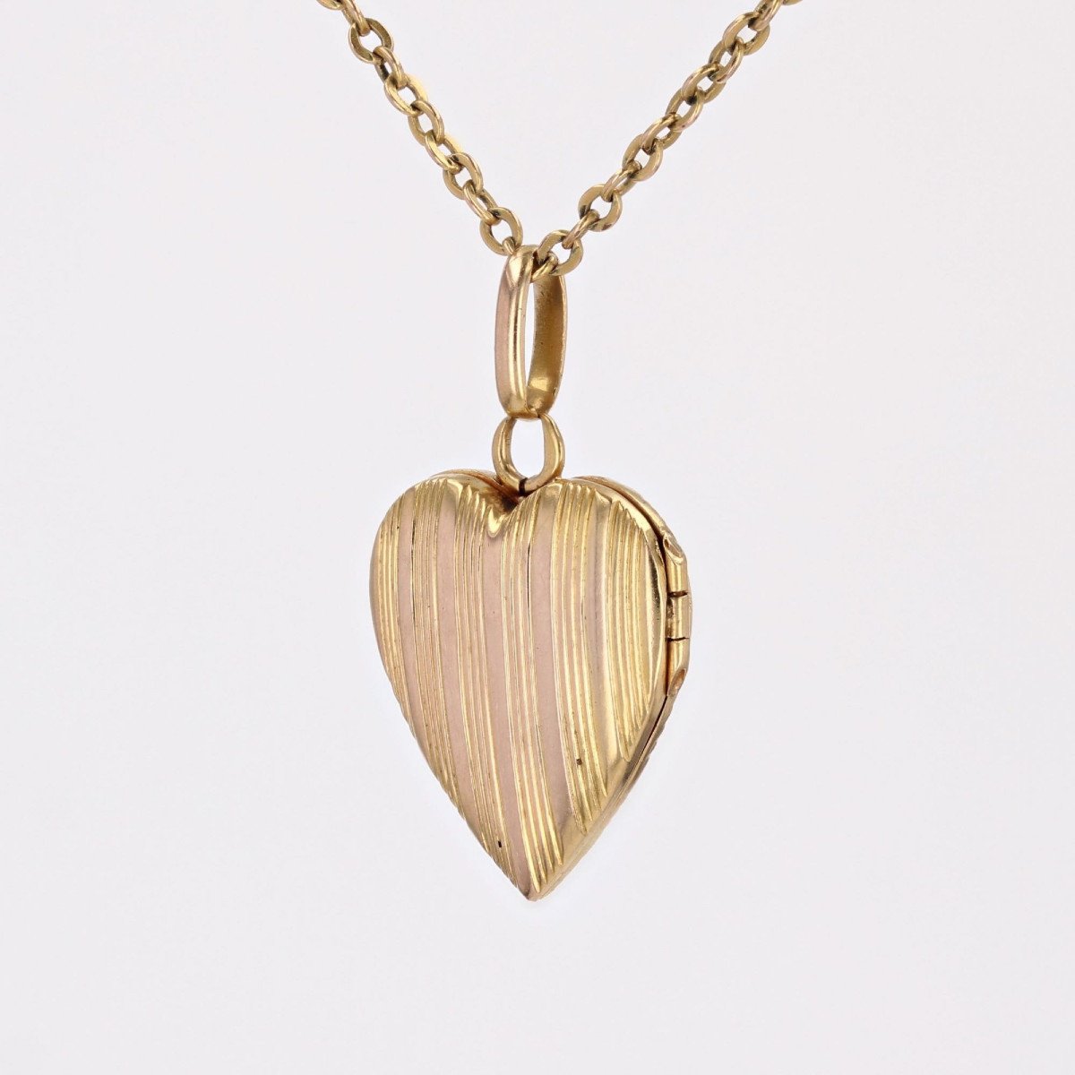 Rose Gold Heart Locket-photo-1