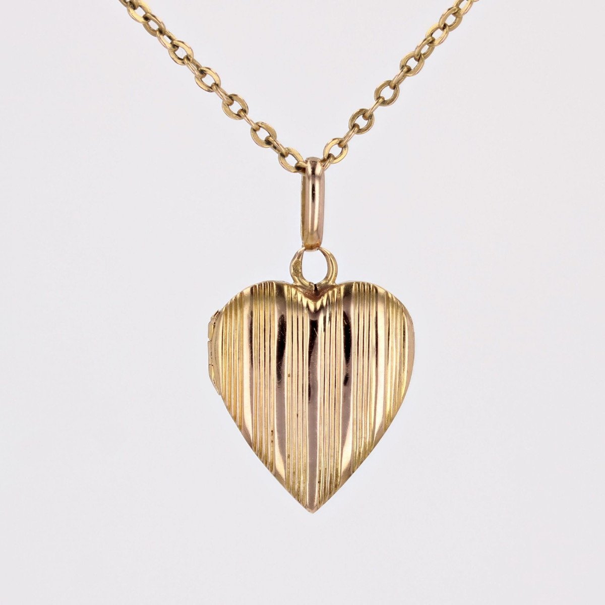 Rose Gold Heart Locket-photo-5