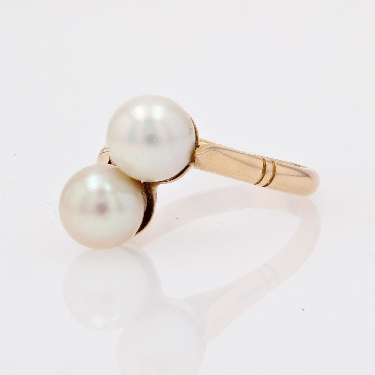 Cultured Pearl Duo Ring-photo-3